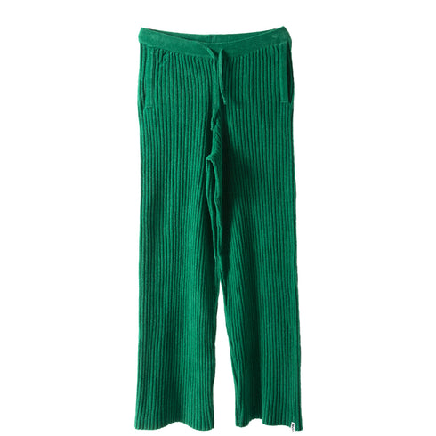 Bonsai Knit Loose Pant Green KN020 Degli Uberti